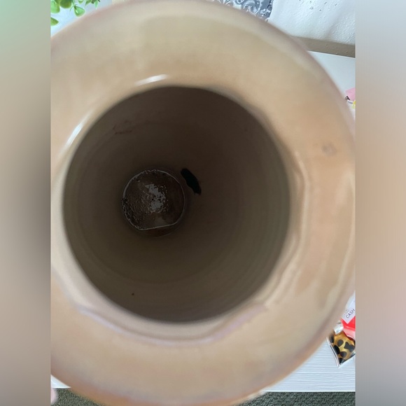 Tumbleweed Pottery Cobalt Blue Drip tall ceramic vase 9.5x5” - Picture 5 of 5